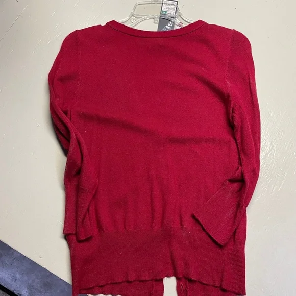 Massimo Short Red Cardigan Medium Brand NEW - Picture 5 of 5